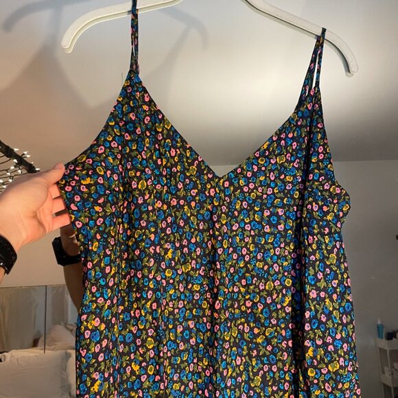 BODEN Elena Silk-blend Midi Slip Dress In Blue Size 14 - Picture 9 of 15